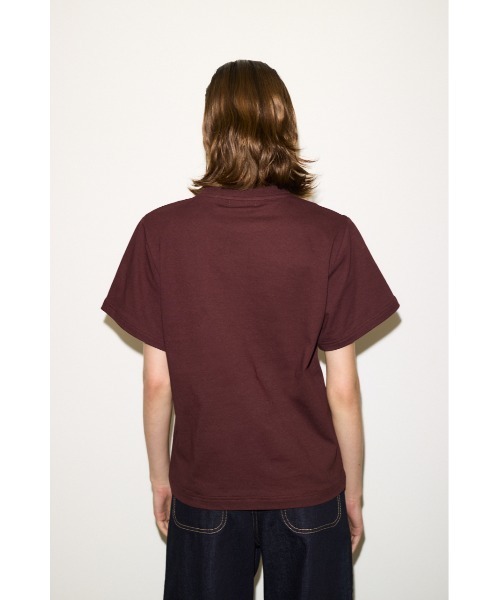 THROW by SLY(スローバイスライ)の「THROW PADDED T/SH パッド ティーシャツ Tシャツ 半袖 夏服 秋服(Tシャツ/カットソー・レディース・ブラウン/ブラック・FREE)」の11枚目の写真