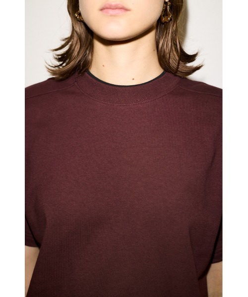 THROW by SLY(スローバイスライ)の「THROW PADDED T/SH パッド ティーシャツ Tシャツ 半袖 夏服 秋服(Tシャツ/カットソー・レディース・ブラウン/ブラック・FREE)」の12枚目の写真