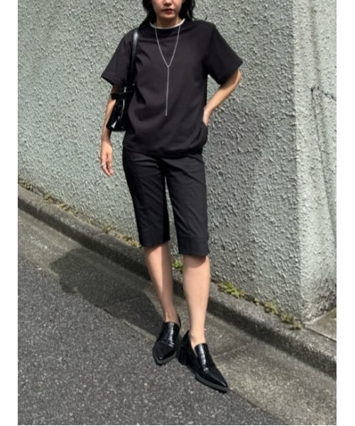 THROW by SLY(スローバイスライ)の「THROW PADDED T/SH パッド ティーシャツ Tシャツ 半袖 夏服 秋服(Tシャツ/カットソー・レディース・ブラウン/ブラック・FREE)」の15枚目の写真