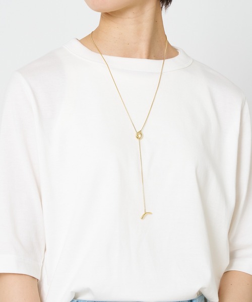 collex（コレックス）の「【dignif】【金属アレルギー対応】 Y字モチーフ2WAYネックレス（ネックレス・レディース・シルバー/ゴールド・フリー）」の2枚目の写真