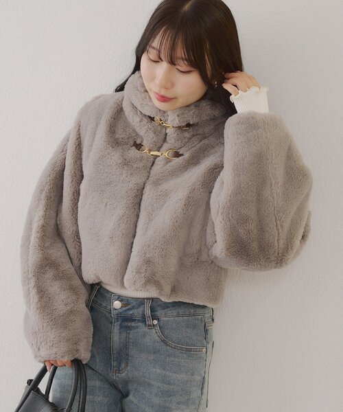 ☆新品未使用☆エコファーマルチブルゾン エコファーミックスブルゾン(F WHT)｜ FURFUR｜渋谷PARCO