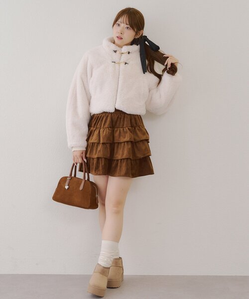 ☆新品未使用☆エコファーマルチブルゾン セール】ビット付エコファージャケット（ブルゾン）｜Another