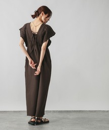 GLOBAL WORK | シャーリングオールインワン/579522(つなぎ/オールインワン)