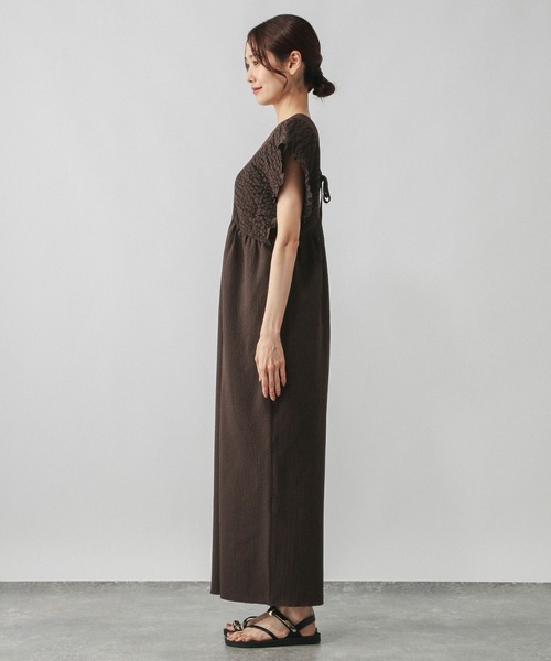 GLOBAL WORK（グローバルワーク）の「シャーリングオールインワン/579522（つなぎ/オールインワン・レディース・ブラック/ダークブラウン・LARGE/MEDIUM）」の21枚目の写真