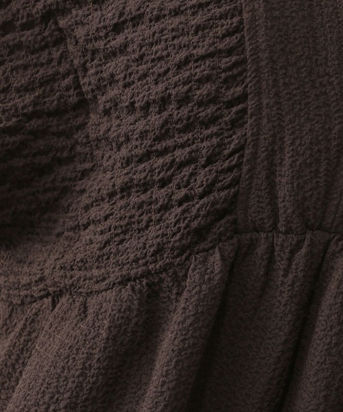 GLOBAL WORK（グローバルワーク）の「シャーリングオールインワン/579522（つなぎ/オールインワン・レディース・ブラック/ダークブラウン・LARGE/MEDIUM）」の17枚目の写真