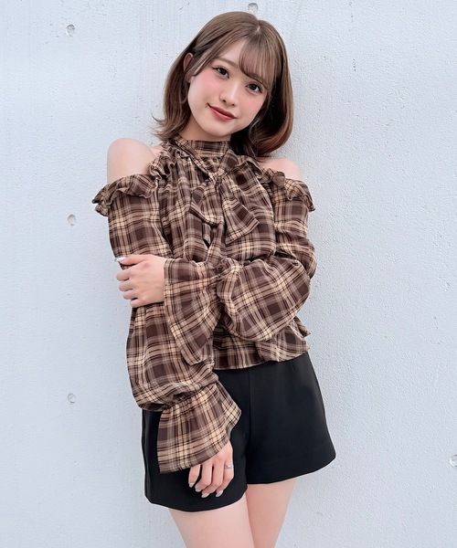 NOMAE（ノーマエ）の「アメスリリボンフリルブラウス（シャツ/ブラウス