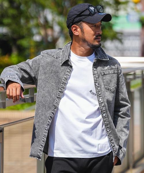 adamsJUGGLER（アダムスジャグラー）の「RTEG OP/EMデニムロングシャツ（シャツ/ブラウス・メンズ・ブラック/インディゴブルー・S/M/L/XL）」の17枚目の写真