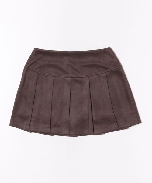 GORGE（ゴージ）の「《美脚魅せ×万能デザイン》インナーパンツ付きで安心感◎スエード風プリーツミニスカート（その他パンツ・レディース・ブラウン/ブラック・F）」の10枚目の写真