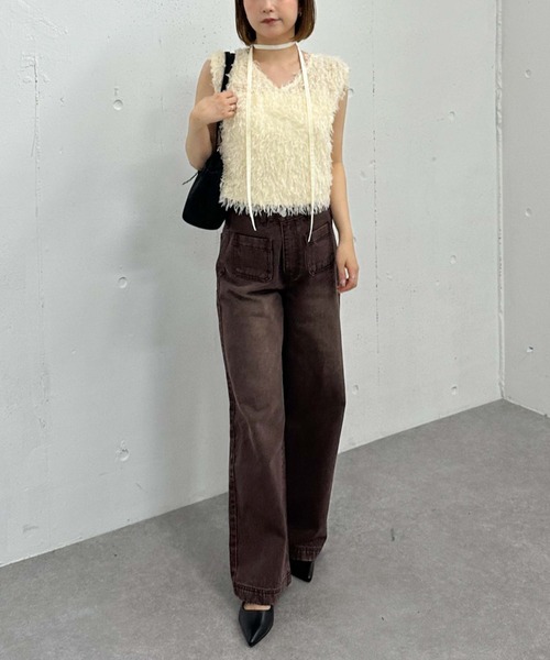 archives（アルシーヴ）の「チャーム付きスエードベルトバッグ（ショルダーバッグ・レディース・ベージュ/ブラウン/ブラック・FREE）」の12枚目の写真