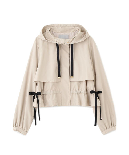 JILL by JILL STUART（ジルバイジルスチュアート）の「◇配色リボンペプラムジャケット（ブルゾン・レディース・ホワイト/ベージュ/ブラック・FREE）」の13枚目の写真