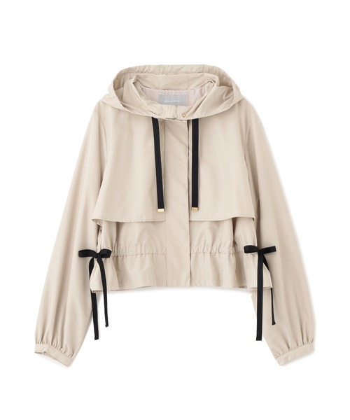 JILL by JILL STUART（ジルバイジルスチュアート）の「◇配色リボンペプラムジャケット（ブルゾン・レディース・ホワイト/ベージュ/ブラック・FREE）」の18枚目の写真