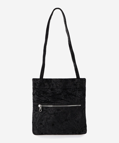 Zilla（ジッラ）の「Zilla | ベルベットフラットショルダーバッグ WOMEN（ショルダーバッグ・レディース・ブラック・ONE）」の3枚目の写真