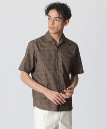 Paul Stuart（ポールスチュアート）の「バティック柄プリント　半袖シャツ（シャツ/ブラウス）」