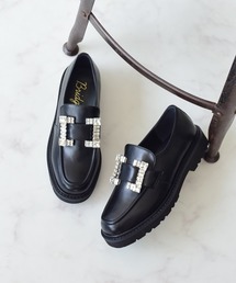 Bridget Birkin | 【Bridget Birkin】撥水スクエアビジューローファー(551651)(ローファー)