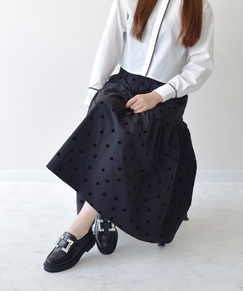 Bridget Birkin（ブリジットバーキン）の「【Bridget Birkin】撥水スクエアビジューローファー(551651)（ローファー・レディース・ブラック系その他/ブラック・23/23.5/24/24.5/22.5）」の6枚目の写真