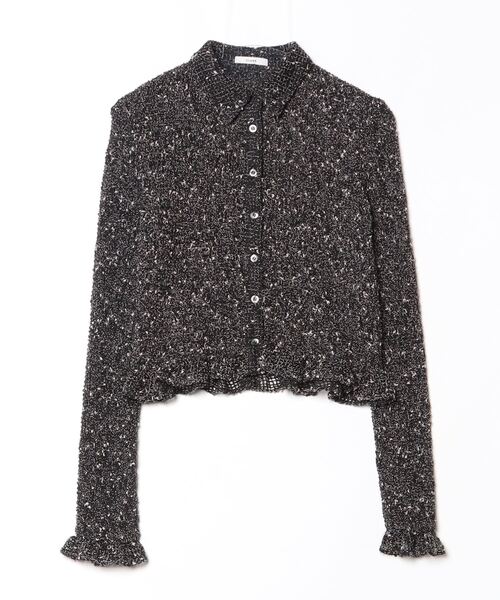 CLANE MIX MESH GATHER SHIRT 19122-4332（シャツ/ブラウス