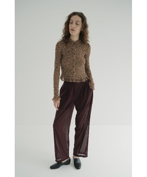 CLANE MIX MESH GATHER SHIRT 19122-4332（シャツ/ブラウス