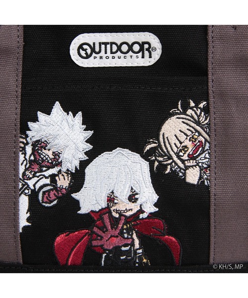 OUTDOOR PRODUCTS(アウトドアプロダクツ)の「【僕のヒーローアカデミア×OUTDOOR PRODUCTS】 キーホルダー付きミニキャラトート 死柄木弔×荼毘×トガヒミコ(ショルダーバッグ・レディース・ブラック・FREE)」の5枚目の写真
