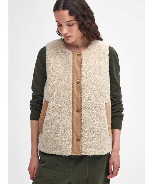 Dulsie ボア ライナー ベスト（その他アウター）｜Barbour（バブアー