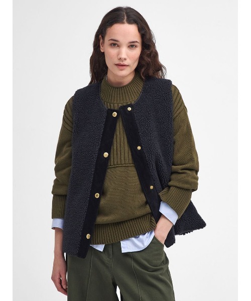 Barbour(バブアー)の「Dulsie ボア ライナー ベスト(その他アウター・レディース・オリーブ/ブラック/クリーム・8/12/10)」の18枚目の写真