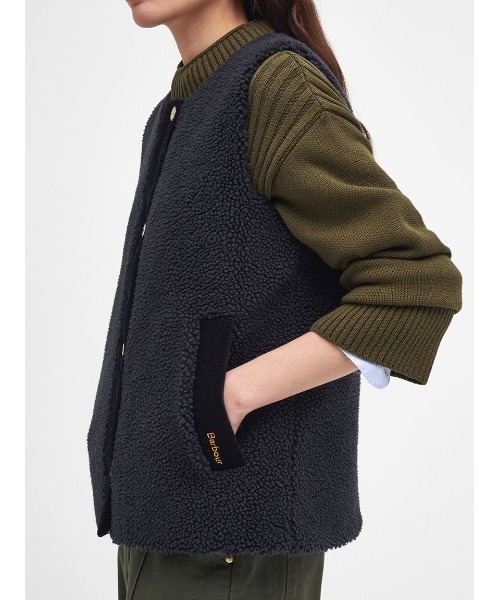 Barbour(バブアー)の「Dulsie ボア ライナー ベスト(その他アウター・レディース・オリーブ/ブラック/クリーム・8/12/10)」の22枚目の写真