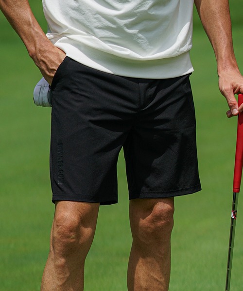DIVINER GOLF(ディバイナー ゴルフ)の「【DIVINER GOLF】シャカハーフパンツ メンズ ショーツ ゴルフウェア 春服(ゴルフグッズ・メンズ・ブラック/チャコール/ホワイト・XXL/XL/L/M)」の2枚目の写真