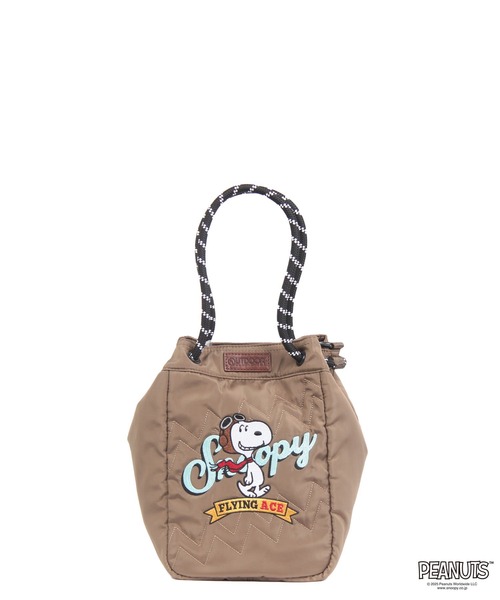 OUTDOOR PRODUCTS(アウトドアプロダクツ)の「スヌーピー 2Wayトートショルダー PEANUTSコレクション(トートバッグ・レディース・ネイビー/ブラック/ブラウン系その他/ライトグレー・FREE)」の3枚目の写真