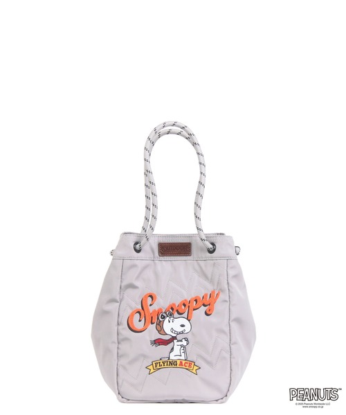 OUTDOOR PRODUCTS(アウトドアプロダクツ)の「スヌーピー 2Wayトートショルダー PEANUTSコレクション(トートバッグ・レディース・ネイビー/ブラック/ブラウン系その他/ライトグレー・FREE)」の2枚目の写真