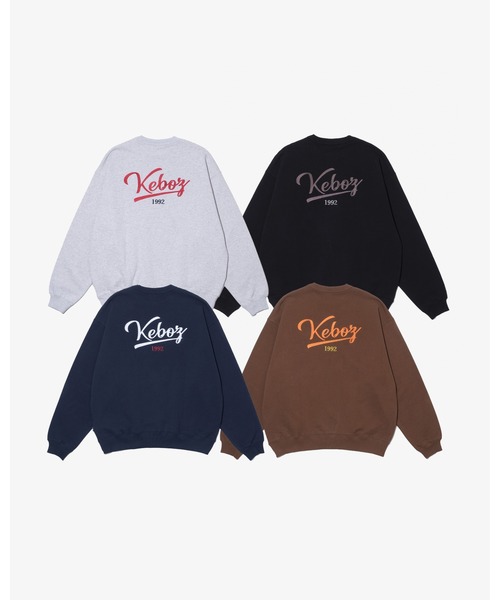 KEBOZ（ケボズ）の「ICON SWEAT CREWNECK（スウェット・メンズ・ネイビー/ブラウン/ブラック/グレー・S/M/L/XL/2XL）」の8枚目の写真