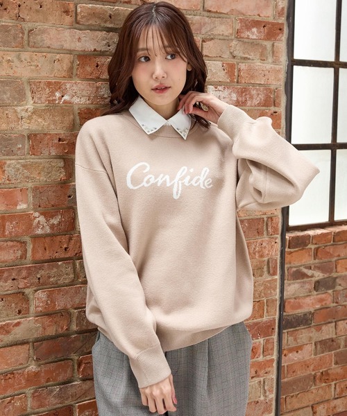 Honeys（ハニーズ）の「付け衿／パールビジュー（付け襟・レディース・ホワイト/ブラック・F）」の11枚目の写真