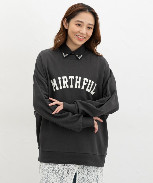 Honeys（ハニーズ）の「付け衿／パールビジュー（付け襟・レディース・ホワイト/ブラック・F）」の15枚目の写真