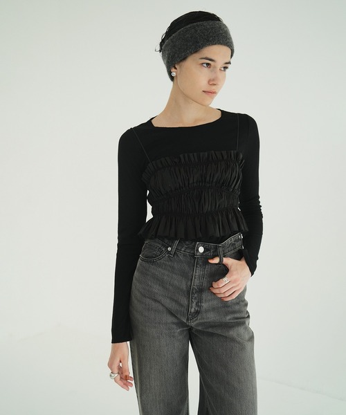 トップス CLANE BUSTIER SET KNIT TOPS セール】BUSTIER SET TOPS（その他トップス）｜CLANE（クラネ）の