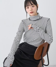 earth music&ecology | リブタートルネックプルオーバー(ニット/セーター)