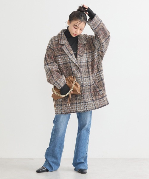 earth music&ecology（アースミュージックアンドエコロジー）の「リブタートルネックプルオーバー（ニット/セーター・レディース・その他7/アイボリー/ブラック/グレー/レッド・S/M）」の16枚目の写真