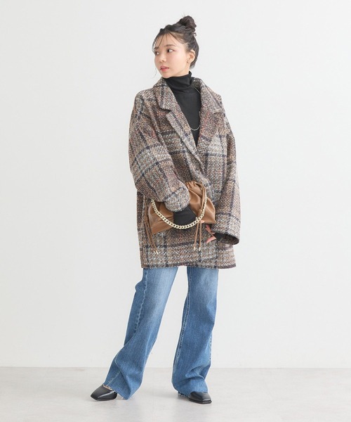 earth music&ecology（アースミュージックアンドエコロジー）の「リブタートルネックプルオーバー（ニット/セーター・レディース・その他7/アイボリー/ブラック/グレー/レッド・S/M）」の18枚目の写真