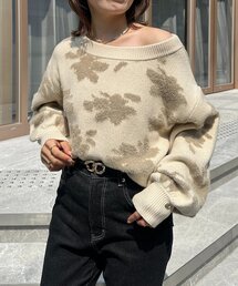 Thevon | ジャガードシャギーニット(ニット/セーター)