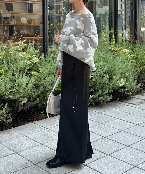 Thevon（ゼボン）の「ジャガードシャギーニット（ニット/セーター・レディース・ブラウン/アイボリー/グレー・FREE）」の22枚目の写真