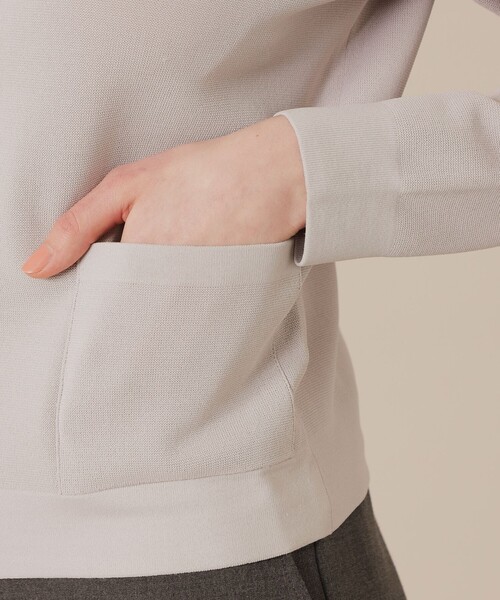 MACKINTOSH LONDON（マッキントッシュ ロンドン）の「ミラノリブニットカーディガン（カーディガン/ボレロ・レディース・ベージュ/ブラック・38/40）」の5枚目の写真