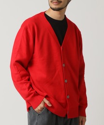THE GUILTY PARTIES 赤 Vネック カーディガン Vネック」に該当するカーディガン/ボレロ（レッド/赤色系