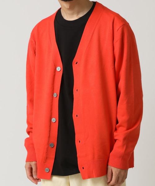 ARCADE（アーケード）の「カラーニットカーディガン/Vネック（カーディガン/ボレロ・メンズ・チャコールグレー/ライトグレー/ライトブルー/ブラック/ダークグリーン/ベージュ/ネイビー/レッド/オレンジ/ライトグリーン・L/XL/M）」の10枚目の写真