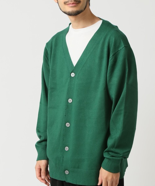 ARCADE（アーケード）の「カラーニットカーディガン/Vネック（カーディガン/ボレロ・メンズ・チャコールグレー/ライトグレー/ライトブルー/ブラック/ダークグリーン/ベージュ/ネイビー/レッド/オレンジ/ライトグリーン・L/XL/M）」の5枚目の写真