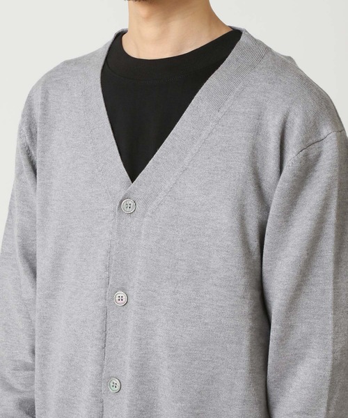 ARCADE（アーケード）の「カラーニットカーディガン/Vネック（カーディガン/ボレロ・メンズ・チャコールグレー/ライトグレー/ライトブルー/ブラック/ダークグリーン/ベージュ/ネイビー/レッド/オレンジ/ライトグリーン・L/XL/M）」の15枚目の写真