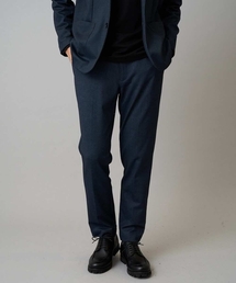 a.v.v | 【イージーケア/ストレッチ】メランジポンチスマートスラックス【洗濯機で洗える】通勤/ビジネス/ジャケット〈ON/OFF SERIES〉(スラックス)