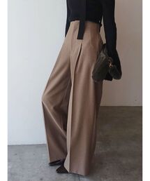 LAGUNAMOON | ウォッシャブルタックワイドパンツ(その他パンツ)