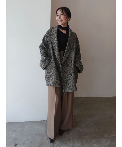 LAGUNAMOON（ラグナムーン）の「ウォッシャブルタックワイドパンツ（その他パンツ・レディース・ブラウン/アイボリー/ブラック・SMALL/MEDIUM）」の9枚目の写真