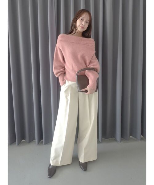 LAGUNAMOON（ラグナムーン）の「ウォッシャブルタックワイドパンツ（その他パンツ・レディース・ブラウン/アイボリー・SMALL/MEDIUM）」の22枚目の写真