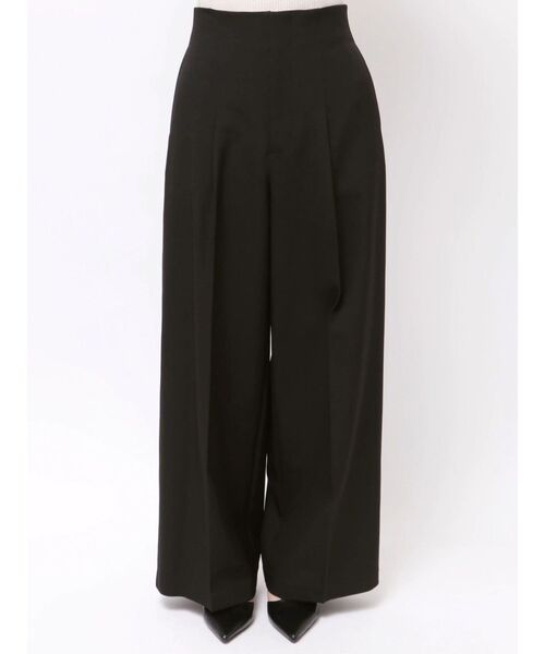 LAGUNAMOON（ラグナムーン）の「ウォッシャブルタックワイドパンツ（その他パンツ・レディース・ブラウン/アイボリー・SMALL/MEDIUM）」の10枚目の写真