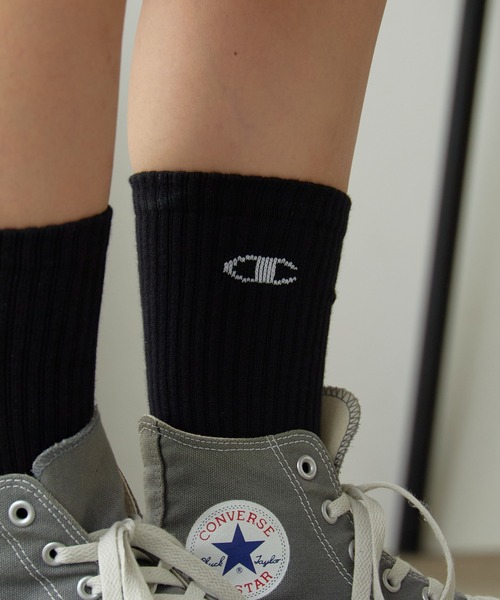 Champion(チャンピオン)の「Champion/チャンピオン 3P MIDDLE SOCKS 3点セット ソックス(ソックス/靴下・メンズ・ホワイト/ブラック・25/23)」の7枚目の写真
