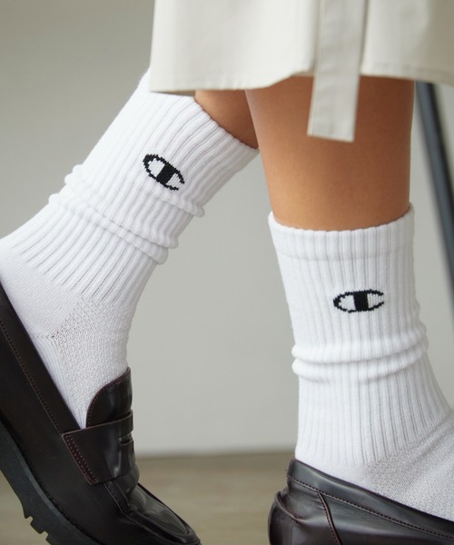 Champion(チャンピオン)の「Champion/チャンピオン 3P MIDDLE SOCKS 3点セット ソックス(ソックス/靴下・メンズ・ホワイト/ブラック・25/23)」の14枚目の写真