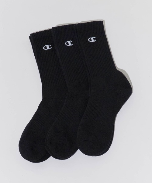 Champion(チャンピオン)の「Champion/チャンピオン 3P MIDDLE SOCKS 3点セット ソックス(ソックス/靴下・メンズ・ホワイト/ブラック・25/23)」の16枚目の写真